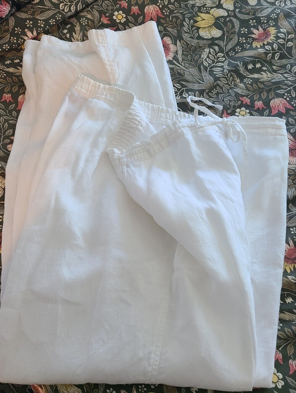 100% Linen Drawstring Pants